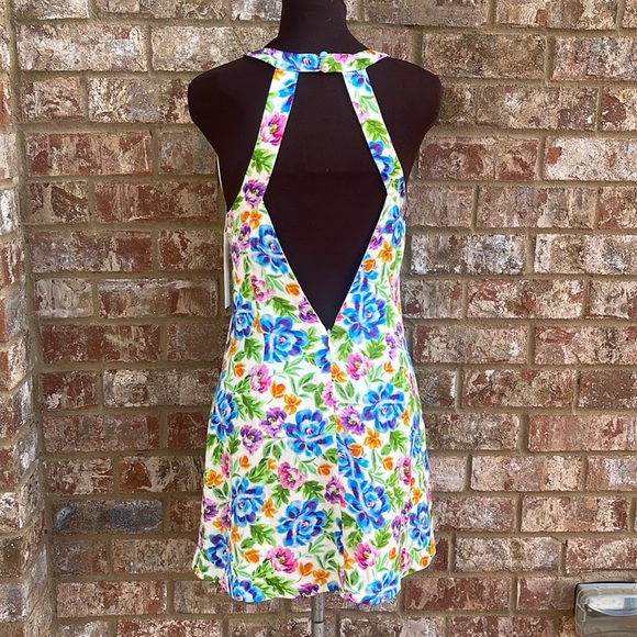 NEW FOR LOVE & LEMONS Lucy Mini Multicolor Dress Size Medium - Picture 4 of 10